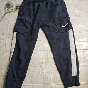 large Nike Air black and white sweatpants